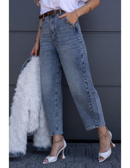 Spodnie Jeans Balloon Buttoni