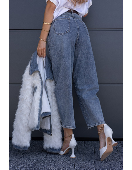 Spodnie Jeans Balloon Buttoni