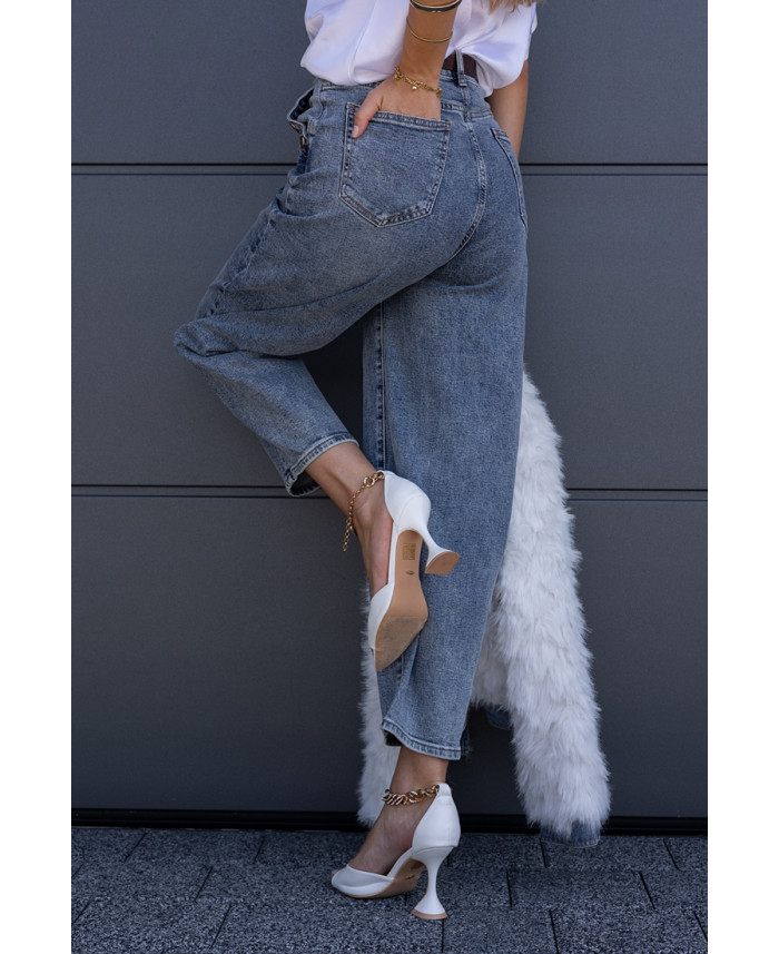 Spodnie Jeans Balloon Buttoni