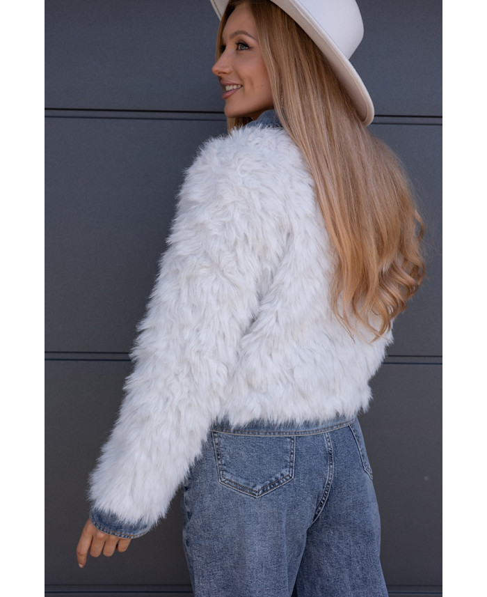 Kurtka Futrzana Teed Biała