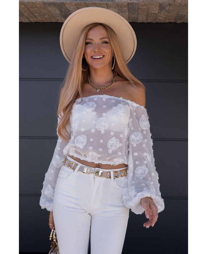 Bluzka Hiszpanka Flora Ekri