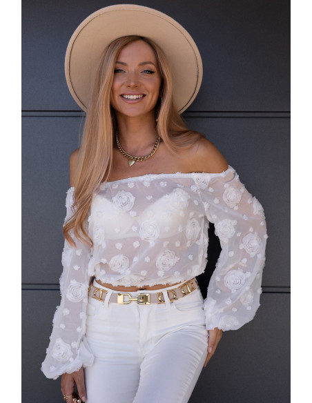 Bluzka Hiszpanka Flora Ekri