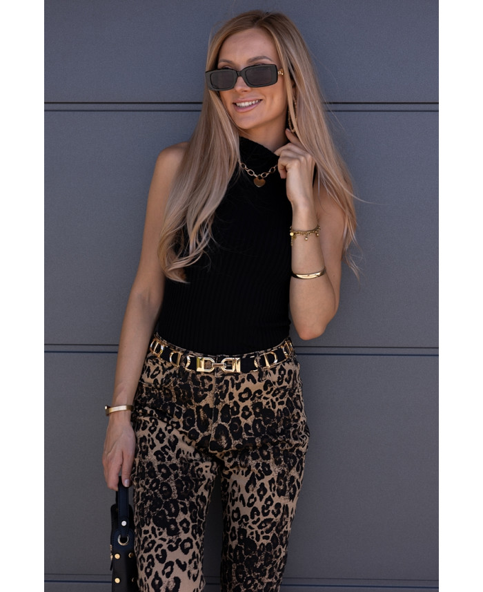 Bluzka Top Półgolf Czarna