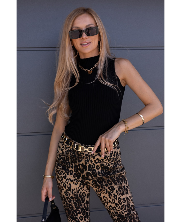 Bluzka Top Półgolf Czarna