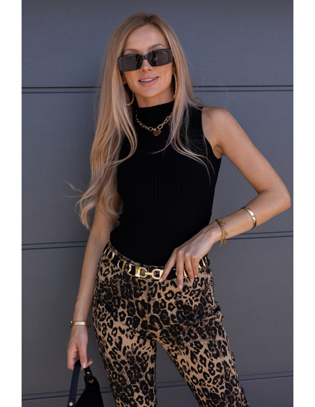 Bluzka Top Półgolf Czarna