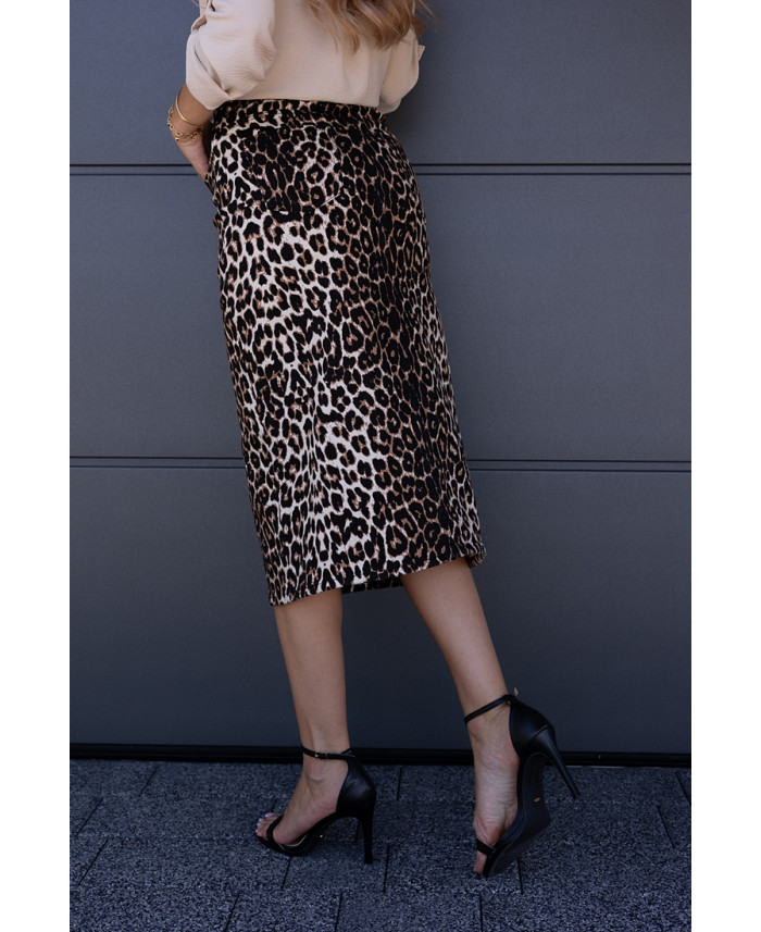 Spódnica Jeans Panterka Beż