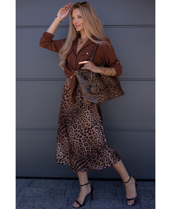 Koszula Tikko Brązowa