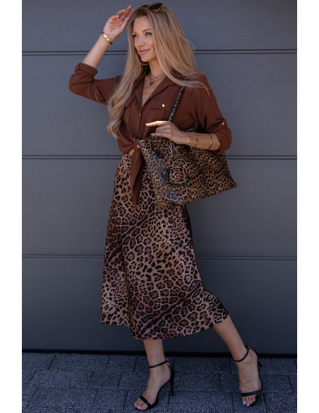 Koszula Tikko Brązowa