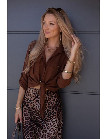 Koszula Tikko Brązowa