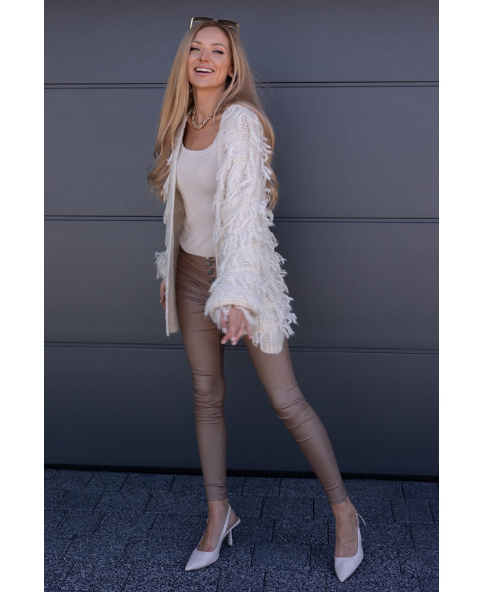 Sweter Kardigan Noodle Beżowy