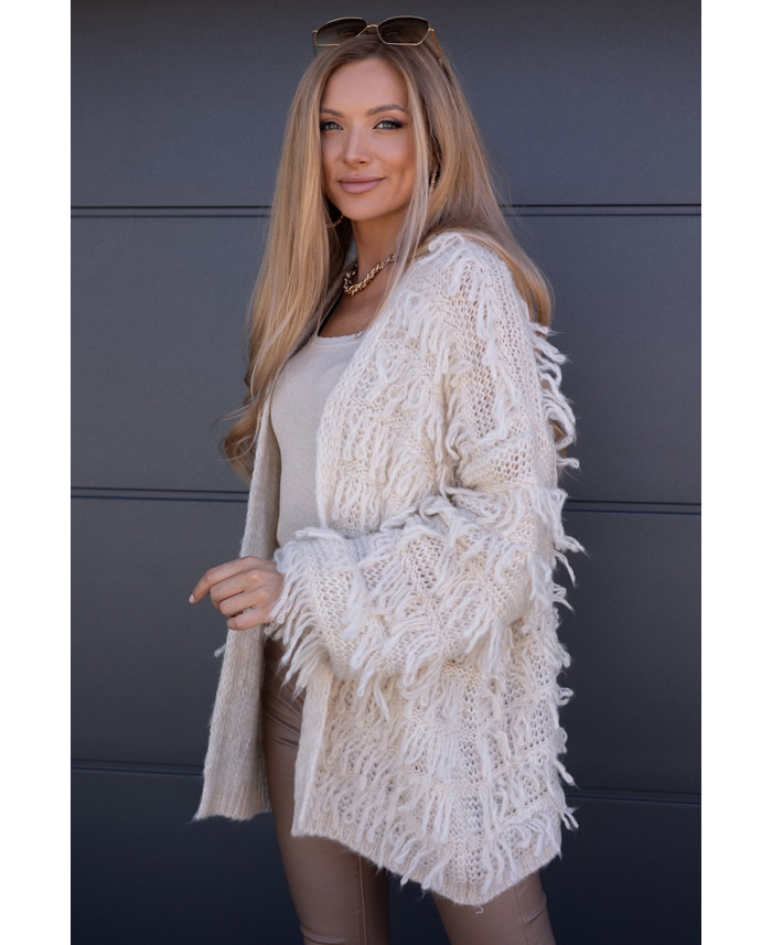 Sweter Kardigan Noodle Beżowy