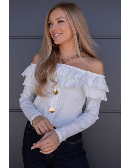 Bluzka Hiszpanka Finez Biała