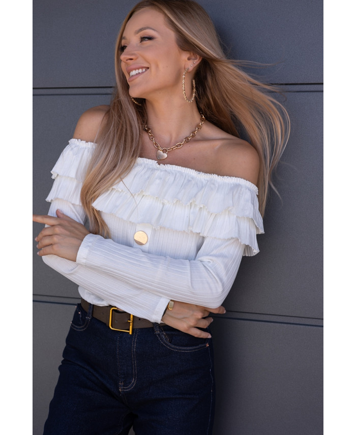 Bluzka Hiszpanka Finez Biała