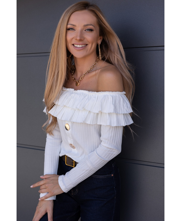 Bluzka Hiszpanka Finez Biała