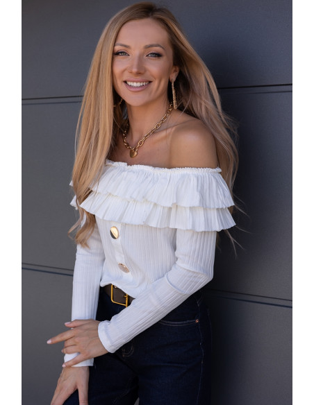 Bluzka Hiszpanka Finez Biała