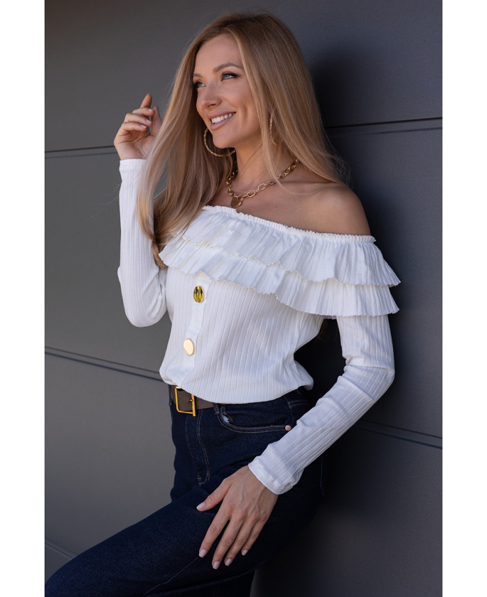 Bluzka Hiszpanka Finez Biała