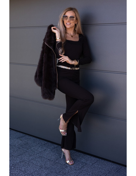 Komplet Lenna Brązowy