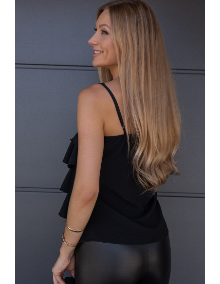 Bluzka Falbany Czarna