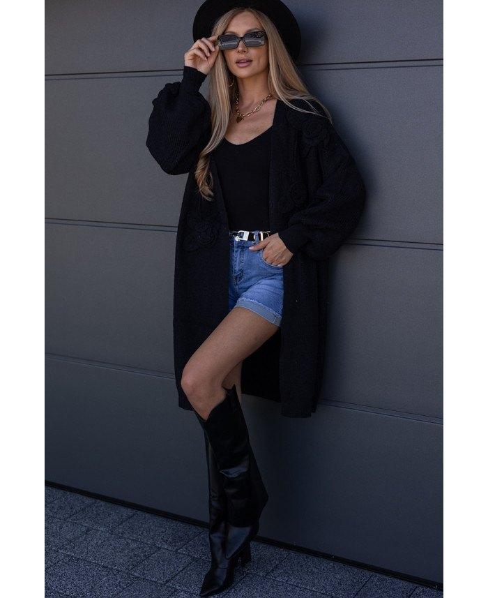 Sweter Kardigan Rosess Czarny