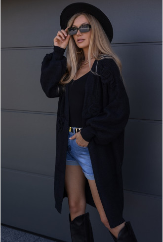 Sweter Kardigan Rosess Czarny