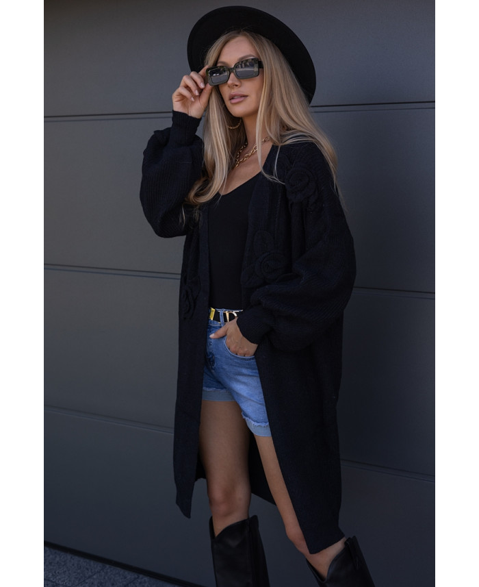 Sweter Kardigan Rosess Czarny