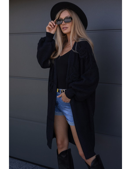 Sweter Kardigan Rosess Czarny