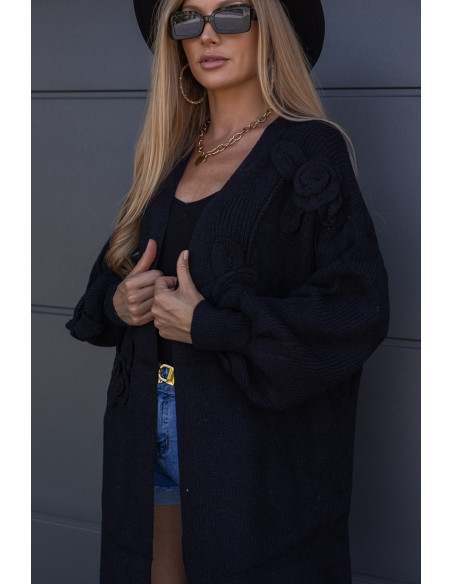 Sweter Kardigan Rosess Czarny
