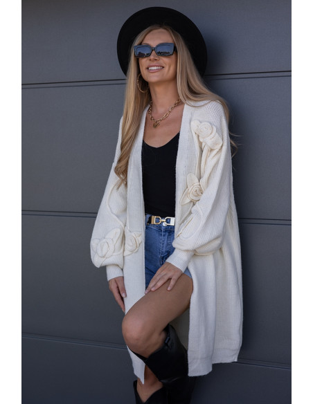 Sweter Kardigan Rosess Kremowy