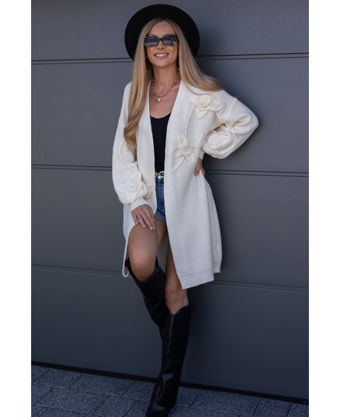 Sweter Kardigan Rosess Kremowy