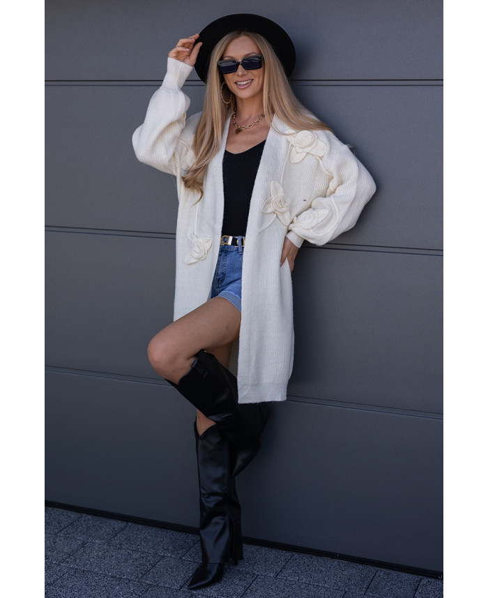 Sweter Kardigan Rosess Kremowy