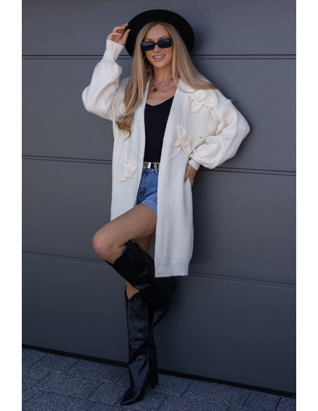 Sweter Kardigan Rosess Kremowy