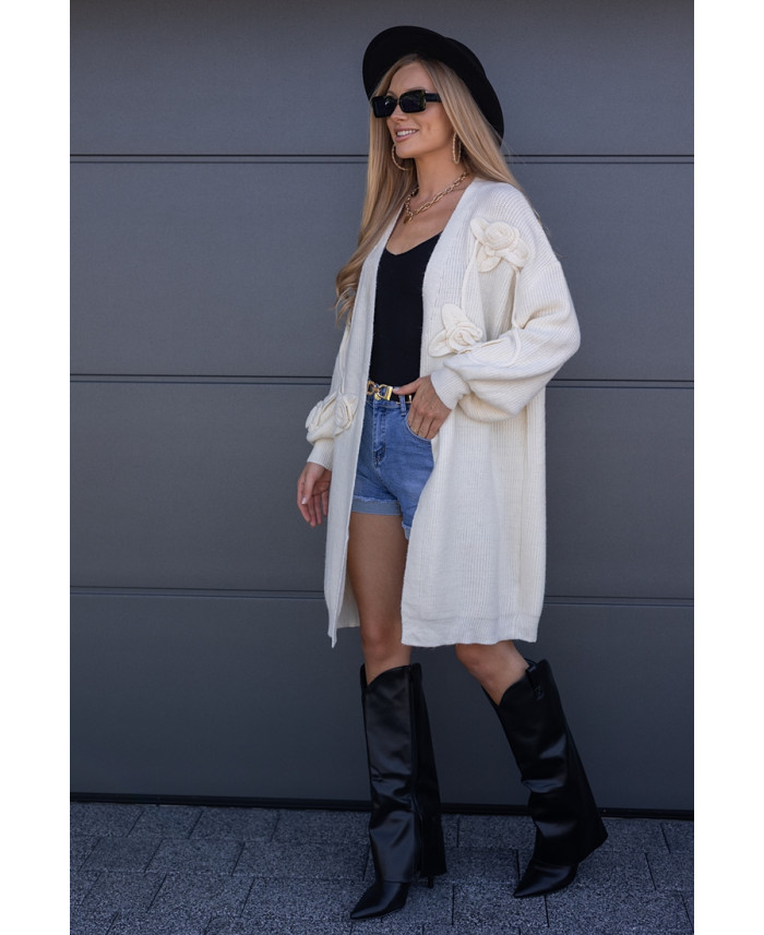 Sweter Kardigan Rosess Kremowy