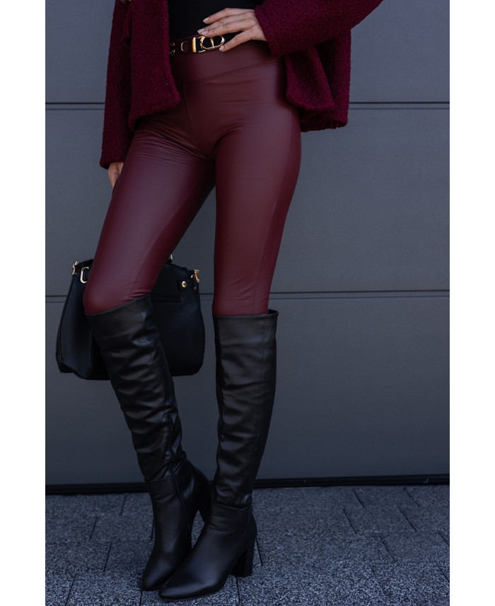 Leginsy Eko Skay Burgund