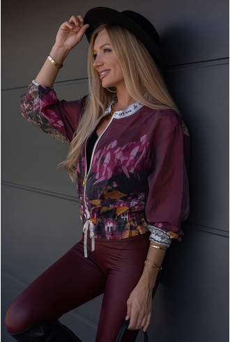 Bluza Bomberka Niki Burgund