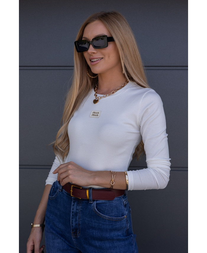 Bluzka Prążek Moni Biała