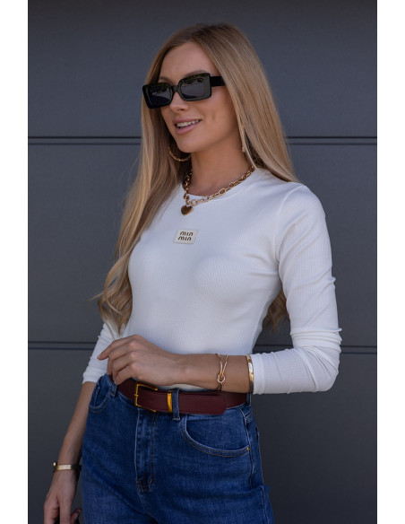 Bluzka Prążek Moni Biała