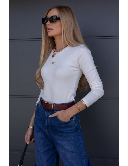 Bluzka Prążek Moni Biała