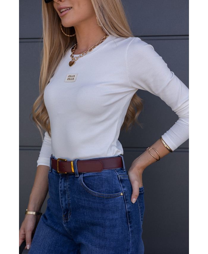 Bluzka Prążek Moni Biała