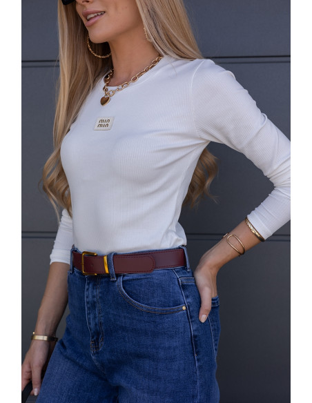 Bluzka Prążek Moni Biała