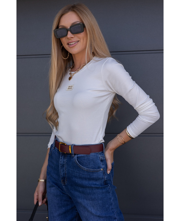 Bluzka Prążek Moni Biała