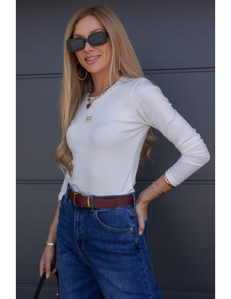 Bluzka Prążek Moni Biała