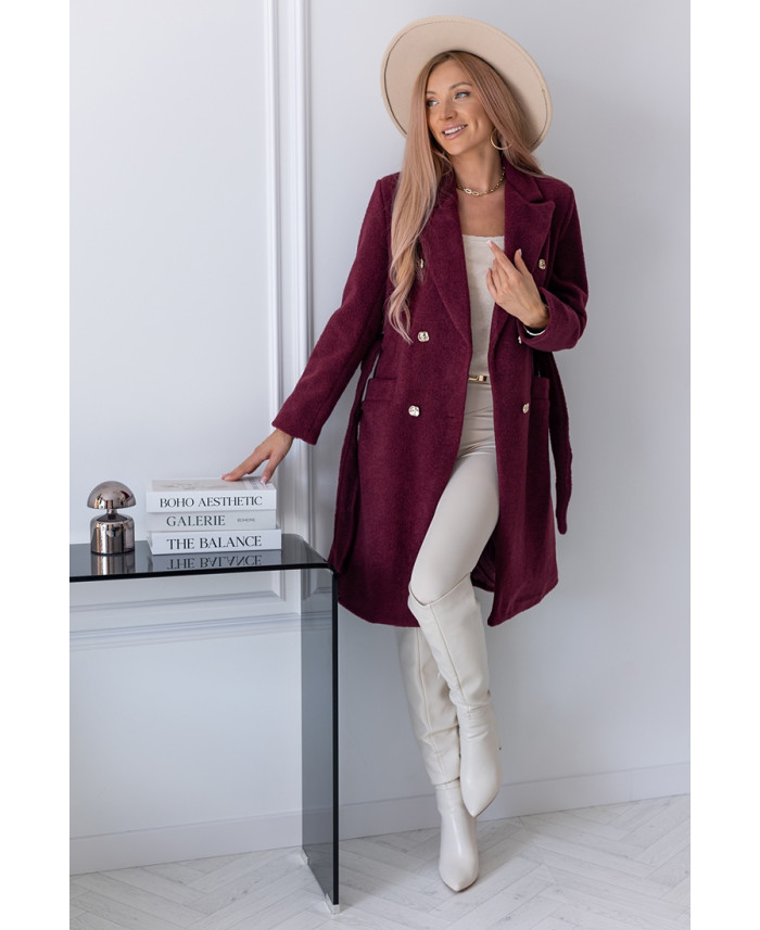 Płaszcz Lovely Bordowy