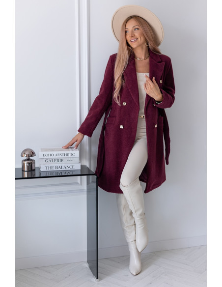 Płaszcz Lovely Bordowy