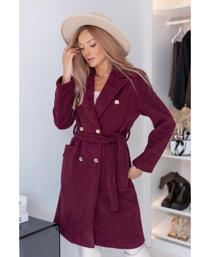 Płaszcz Lovely Bordowy