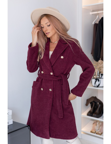 Płaszcz Lovely Bordowy