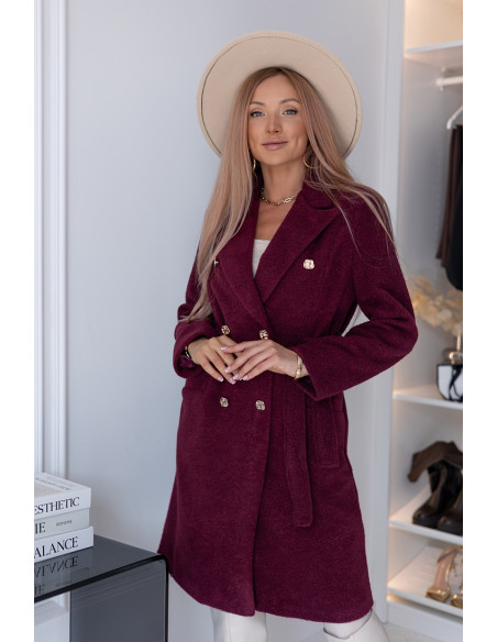 Płaszcz Lovely Bordowy