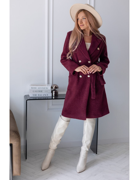 Płaszcz Lovely Bordowy