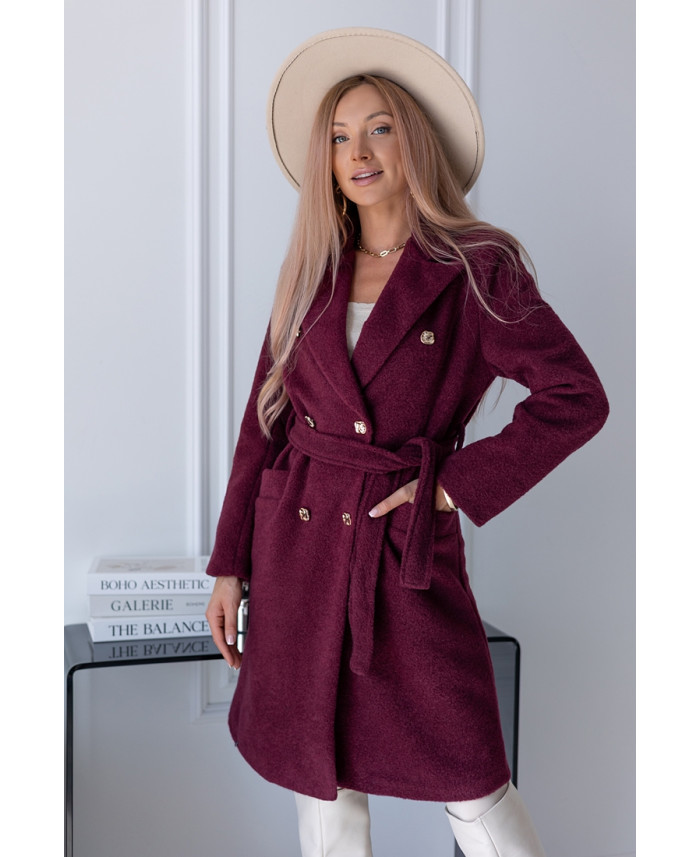 Płaszcz Lovely Bordowy
