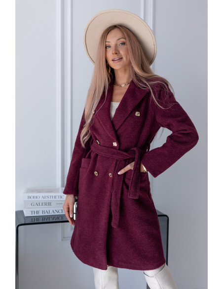 Płaszcz Lovely Bordowy