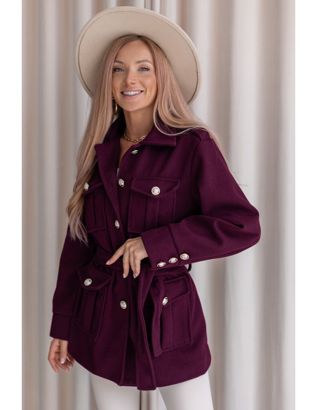 Kurtka Norma Bordowa